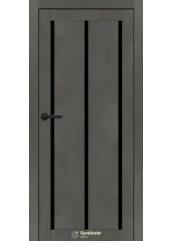 Двери Syndicate Doors SD-PVC-128 Черное стекло