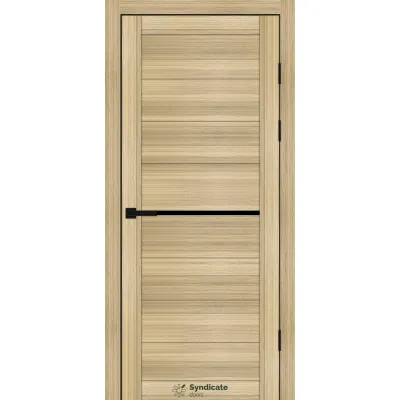 Міжкімнатні Двері Syndicate Doors SD-PVC-129 Чорне скло ПВХ плівка-7