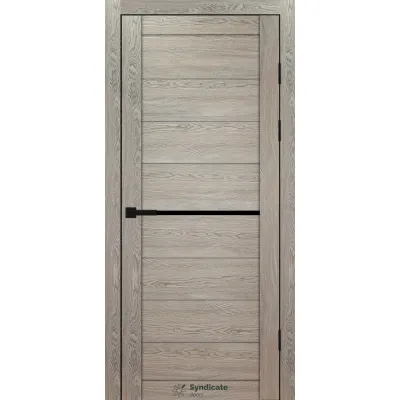 Міжкімнатні Двері Syndicate Doors SD-PVC-129 Чорне скло ПВХ плівка-8