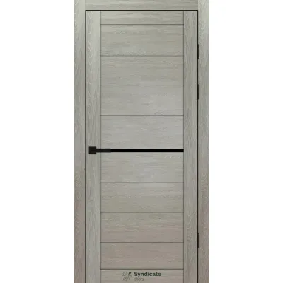 Міжкімнатні Двері Syndicate Doors SD-PVC-129 Чорне скло ПВХ плівка-9