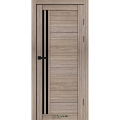 Межкомнатные Двери Syndicate Doors SD-PVC-135 Черное стекло ПВХ плёнка-13