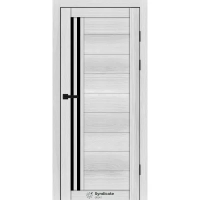 Межкомнатные Двери Syndicate Doors SD-PVC-135 Черное стекло ПВХ плёнка-14