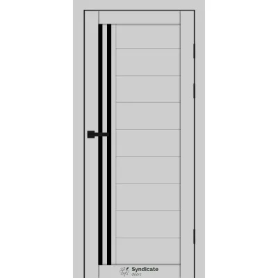 Межкомнатные Двери Syndicate Doors SD-PVC-135 Черное стекло ПВХ плёнка-15