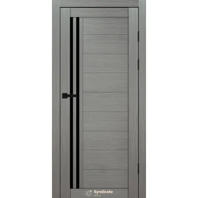 Межкомнатные Двери Syndicate Doors SD-PVC-135 Черное стекло ПВХ плёнка-5