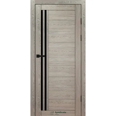Межкомнатные Двери Syndicate Doors SD-PVC-135 Черное стекло ПВХ плёнка-7