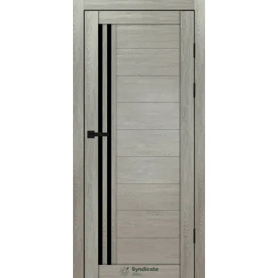 Межкомнатные Двери Syndicate Doors SD-PVC-135 Черное стекло ПВХ плёнка-9