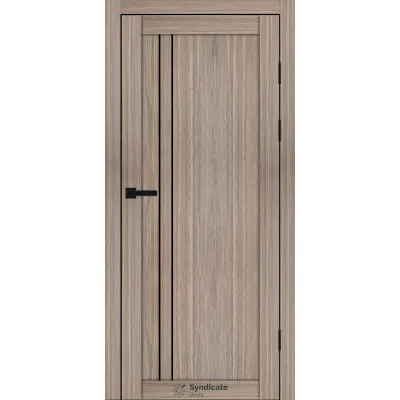 Межкомнатные Двери Syndicate Doors SD-PVC-141 Черное стекло ПВХ плёнка-14
