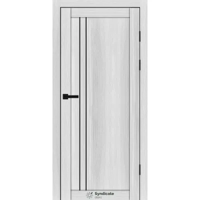 Межкомнатные Двери Syndicate Doors SD-PVC-141 Черное стекло ПВХ плёнка-15