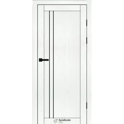 Межкомнатные Двери Syndicate Doors SD-PVC-141 Черное стекло ПВХ плёнка-5