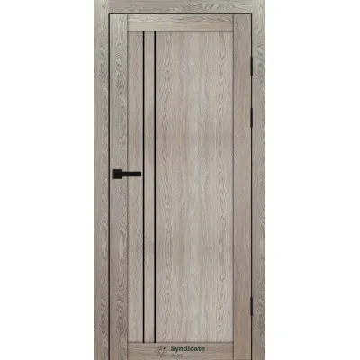 Межкомнатные Двери Syndicate Doors SD-PVC-141 Черное стекло ПВХ плёнка-9