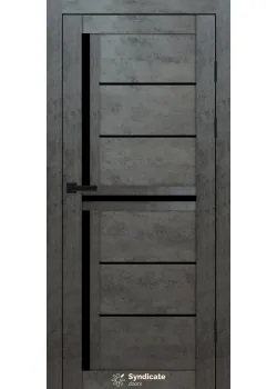 Двери Syndicate Doors SD-PVC-106 Черное стекло