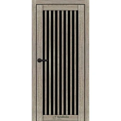 Міжкімнатні Двері Syndicate Doors SD-ECOTOP-125 Чорне скло Ламінатин-5