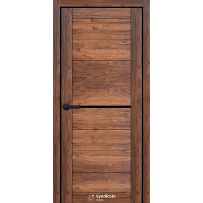 Міжкімнатні Двері Syndicate Doors SD-ECOTOP-129 Чорне скло Ламінатин-2