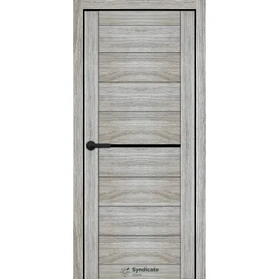 Міжкімнатні Двері Syndicate Doors SD-ECOTOP-129 Чорне скло Ламінатин-3