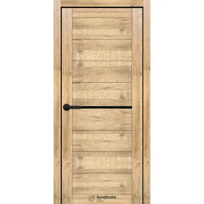 Міжкімнатні Двері Syndicate Doors SD-ECOTOP-129 Чорне скло Ламінатин-6