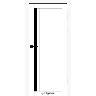 Межкомнатные Двери Syndicate Doors SD-PVC-140 Черное стекло ПВХ плёнка-10
