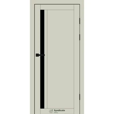 Межкомнатные Двери Syndicate Doors SD-PVC-140 Черное стекло ПВХ плёнка-13