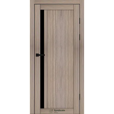 Межкомнатные Двери Syndicate Doors SD-PVC-140 Черное стекло ПВХ плёнка-14