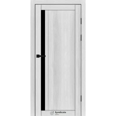 Межкомнатные Двери Syndicate Doors SD-PVC-140 Черное стекло ПВХ плёнка-15