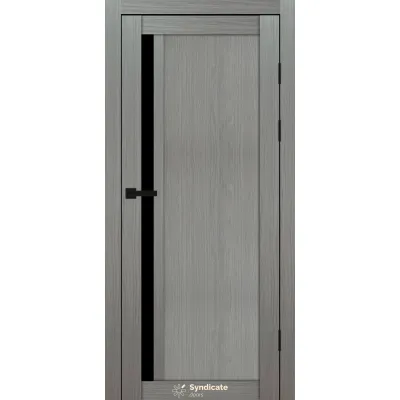 Межкомнатные Двери Syndicate Doors SD-PVC-140 Черное стекло ПВХ плёнка-5