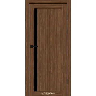 Міжкімнатні Двері Syndicate Doors SD-ECOTOP-140 Чорне скло Ламінатин-1