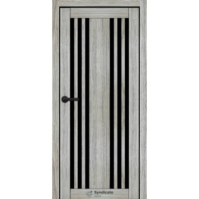 Міжкімнатні Двері Syndicate Doors SD-ECOTOP-126 Чорне скло Ламінатин-2