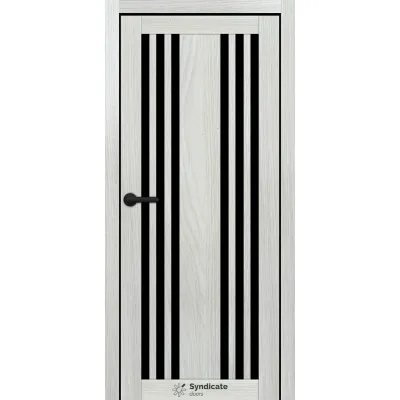 Міжкімнатні Двері Syndicate Doors SD-ECOTOP-126 Чорне скло Ламінатин-3