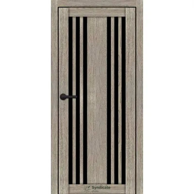 Міжкімнатні Двері Syndicate Doors SD-ECOTOP-126 Чорне скло Ламінатин-6