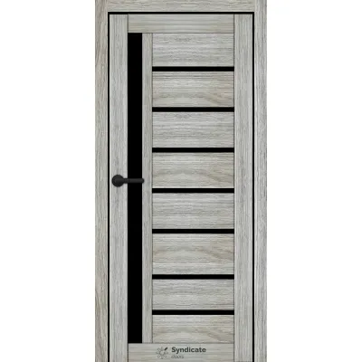 Міжкімнатні Двері Syndicate Doors SD-ECOTOP-101 Чорне скло Ламінатин-5