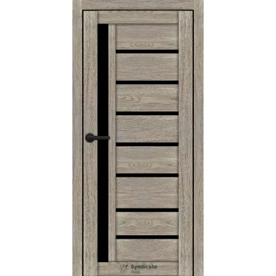 Міжкімнатні Двері Syndicate Doors SD-ECOTOP-101 Чорне скло Ламінатин-6