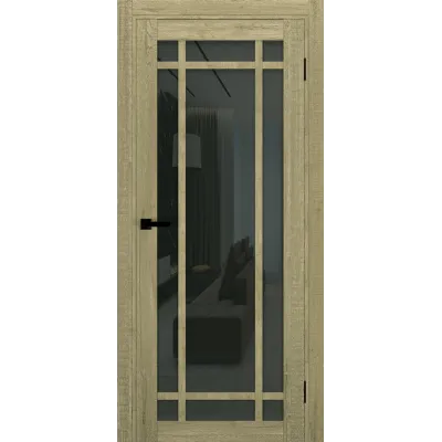 Міжкімнатні Двері Terminus Ukrainian Doors UD-16 Чорне скло Ламінатин-0