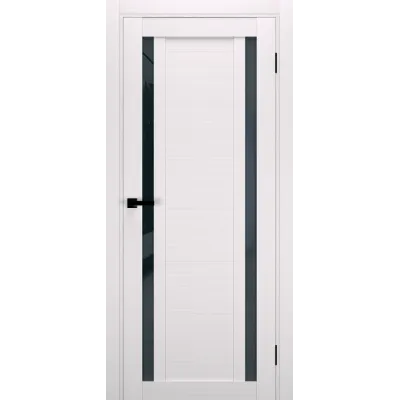 Міжкімнатні Двері Terminus Ukrainian Doors UD-17 Чорне скло Ламінатин-0