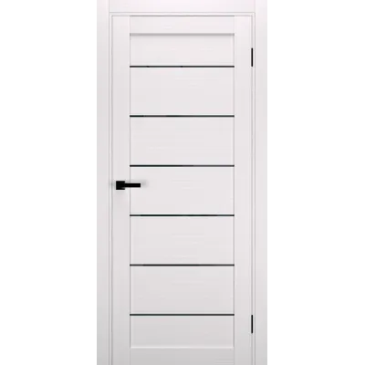 Межкомнатные Двери Terminus Ukrainian Doors UD-12 Черное стекло Ламинатин-2