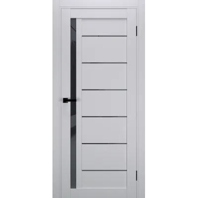 Межкомнатные Двери Terminus Ukrainian Doors UD-13 ПП Черное стекло ПВХ плёнка-0