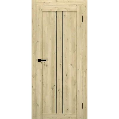 Межкомнатные Двери Terminus Ukrainian Doors UD-14 Черное стекло Ламинатин-1