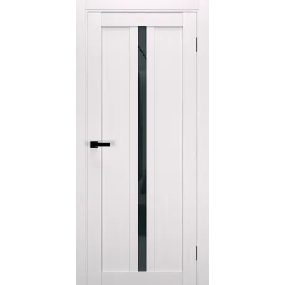 Міжкімнатні Двері Terminus Ukrainian Doors UD-19 Чорне скло Ламінатин-1
