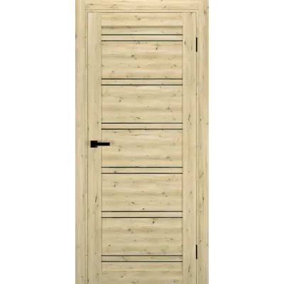 Межкомнатные Двери Terminus Ukrainian Doors UD-20 Черное стекло Ламинатин-3