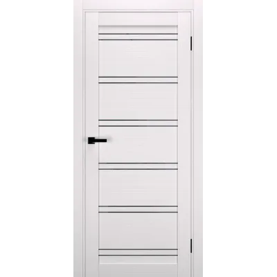 Межкомнатные Двери Terminus Ukrainian Doors UD-20 Черное стекло Ламинатин-0