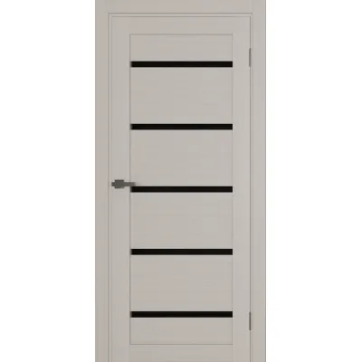 Межкомнатные Двери Terminus Ukrainian Doors UD-02 ПВХ Черное стекло ПВХ плёнка-1