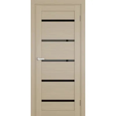 Межкомнатные Двери Terminus Ukrainian Doors UD-02 ПВХ Черное стекло ПВХ плёнка-0