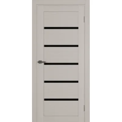 Межкомнатные Двери Terminus Ukrainian Doors UD-04 ПВХ Черное стекло ПВХ плёнка-1