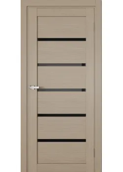 Двері Terminus Ukrainian Doors UD-04 ПВХ Чорне скло