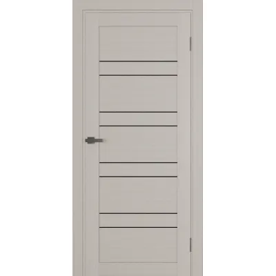 Міжкімнатні Двері Terminus Ukrainian Doors UD-06 ПВХ Чорне скло ПВХ плівка-1