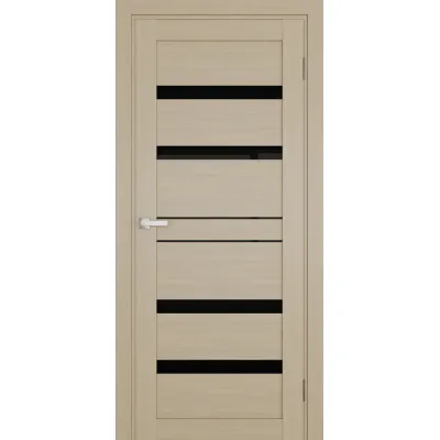 Межкомнатные Двери Terminus Ukrainian Doors UD-08 ПВХ Черное стекло ПВХ плёнка-1