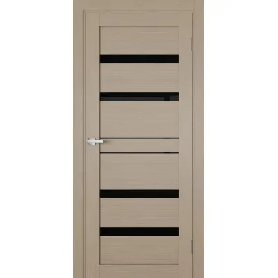 Межкомнатные Двери Terminus Ukrainian Doors UD-08 ПВХ Черное стекло ПВХ плёнка-3