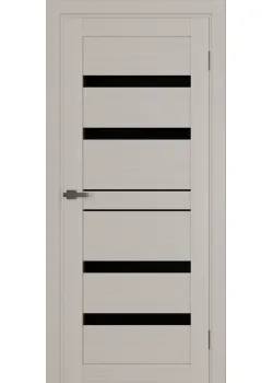 Двері Terminus Ukrainian Doors UD-08 ПВХ Чорне скло