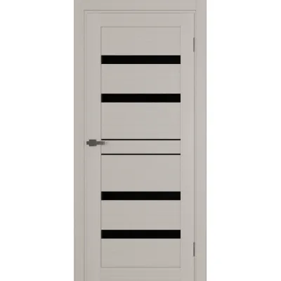 Межкомнатные Двери Terminus Ukrainian Doors UD-08 ПВХ Черное стекло ПВХ плёнка-0