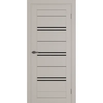 Межкомнатные Двери Terminus Ukrainian Doors UD-11 ПВХ Черное стекло ПВХ плёнка-1