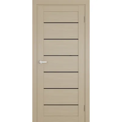 Міжкімнатні Двері Terminus Ukrainian Doors UD-12 ПВХ Чорне скло ПВХ плівка-2