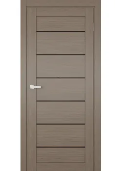 Двері Terminus Ukrainian Doors UD-12 ПВХ Чорне скло